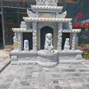 北京芝麻白中国黑石材套墓 花岗岩墓碑
