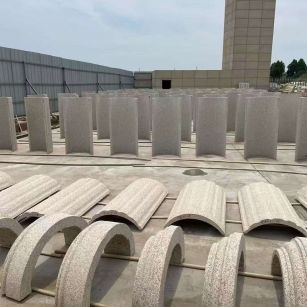 北京黄金麻别墅柱皮 异形 线条定制