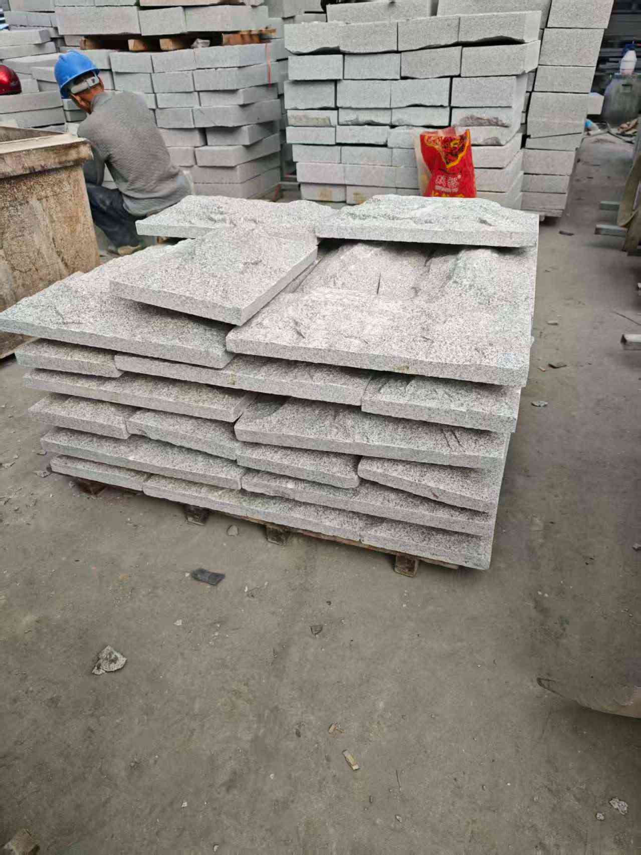 北京芝麻白蘑菇石，自然面