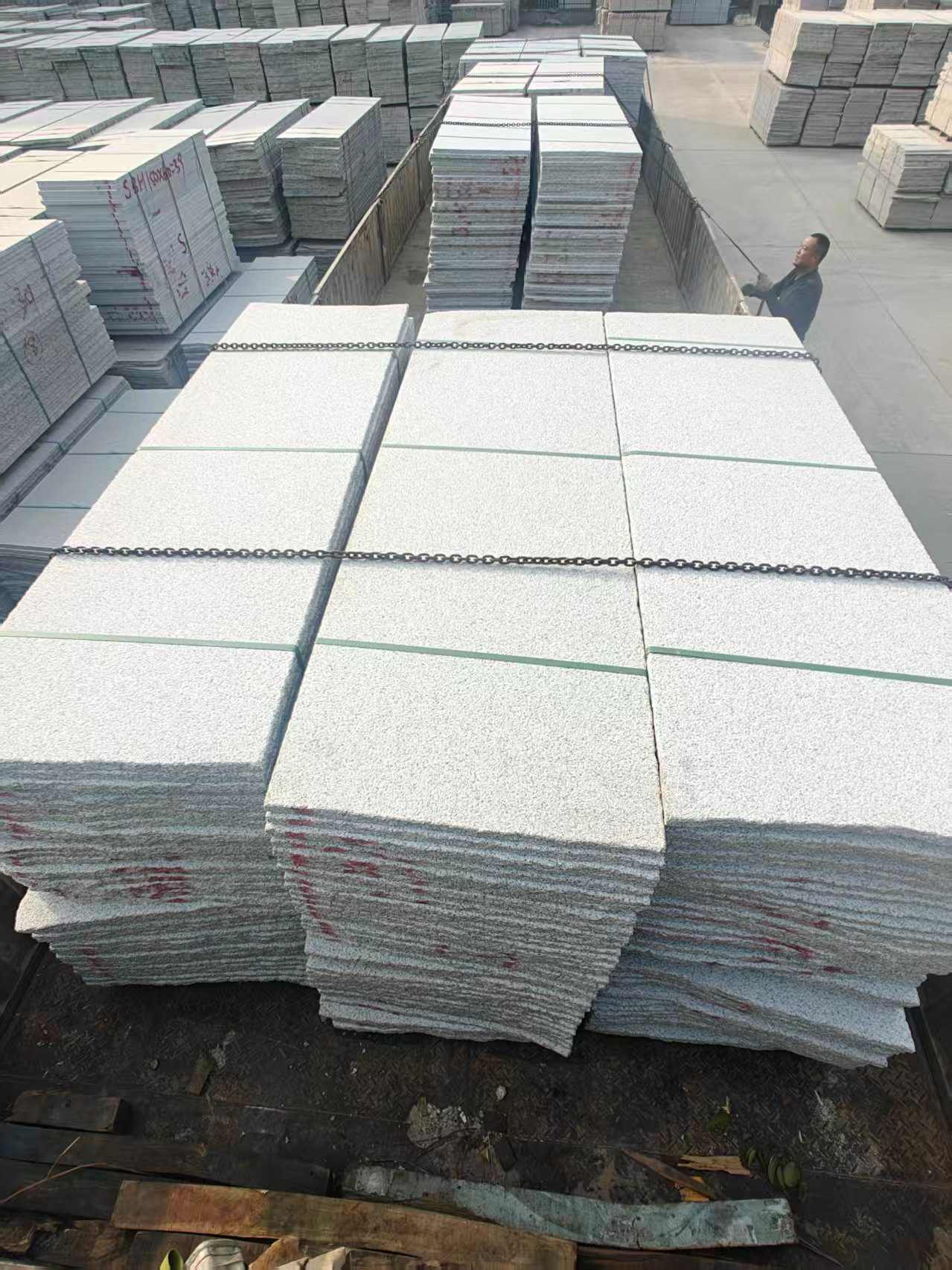 北京芝麻白毛板，石材毛板